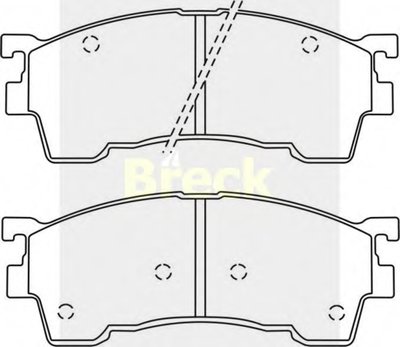 Комплект тормозных колодок, дисковый тормоз BRECK купить