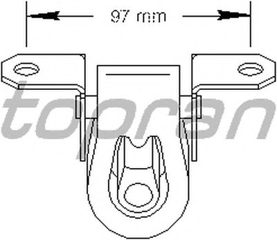 Кронштейн, глушитель TOPRAN купить