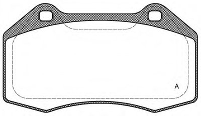 Комплект тормозных колодок, дисковый тормоз ADVANCE OPEN PARTS купить