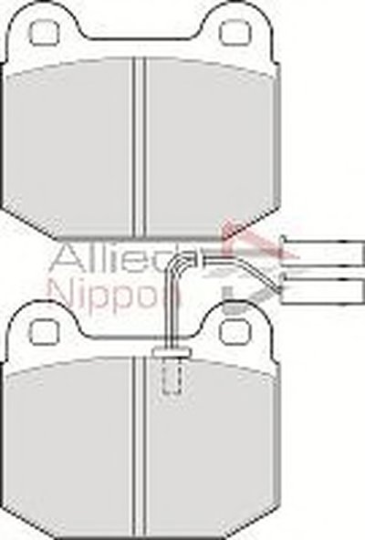 Комплект тормозных колодок, дисковый тормоз ANL Braking COMLINE купить