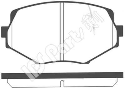 Комплект тормозных колодок, дисковый тормоз IPS Parts IPS Parts купить