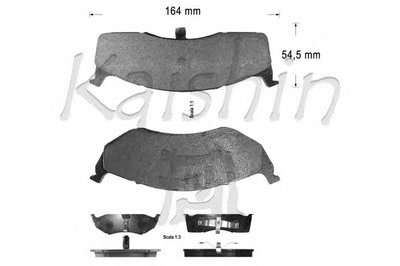Комплект тормозных колодок, дисковый тормоз KAISHIN купить