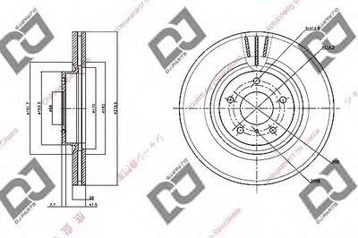 Тормозной диск DJ PARTS купить