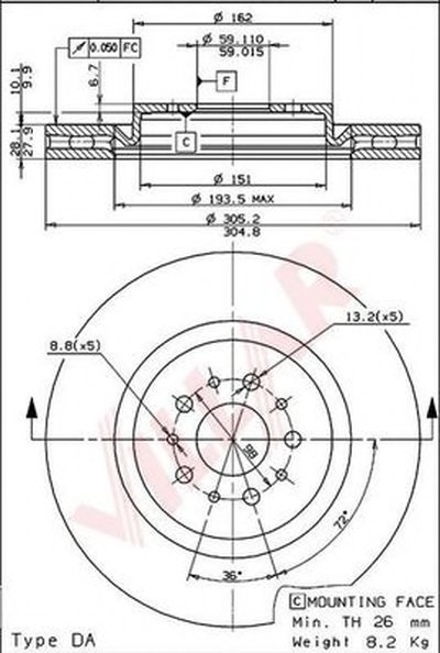 Тормозной диск COATED DISC LINE VILLAR купить