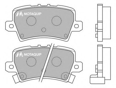Комплект тормозных колодок, дисковый тормоз MOTAQUIP купить