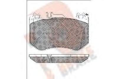 Комплект тормозных колодок, дисковый тормоз R BRAKE купить