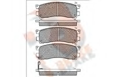 Комплект тормозных колодок, дисковый тормоз R BRAKE купить