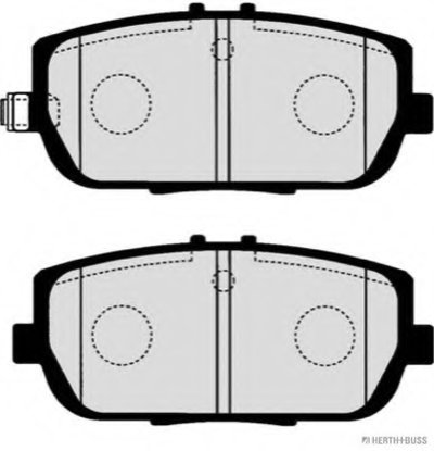 Комплект тормозных колодок, дисковый тормоз HERTH+BUSS JAKOPARTS купить