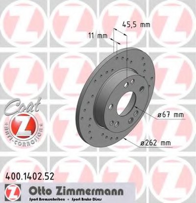 Тормозной диск SPORT BRAKE DISC COAT Z ZIMMERMANN купить