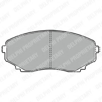 Комплект тормозных колодок, дисковый тормоз DELPHI Придбати