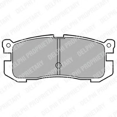 Комплект тормозных колодок, дисковый тормоз DELPHI Придбати