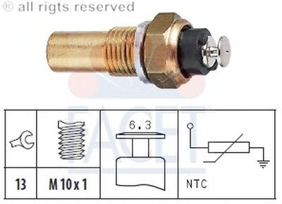 Датчик, температура охлаждающей жидкости; Датчик, температура охлаждающей жидкости; Датчик, температура охлаждающей жидкости FACET купить
