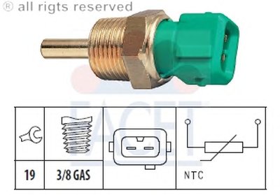 Датчик, температура охлаждающей жидкости; Датчик, температура охлаждающей жидкости; Датчик, температура охлаждающей жидкости FACET купить