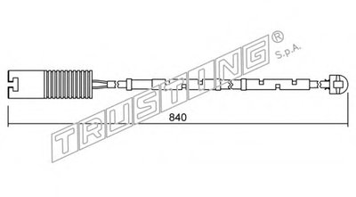 Сигнализатор, износ тормозных колодок TRUSTING купить