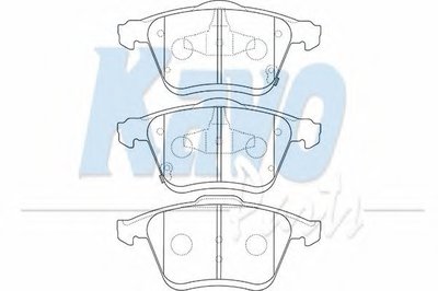 Комплект тормозных колодок, дисковый тормоз MK KASHIYAMA KAVO PARTS купить