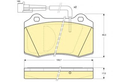 Комплект тормозных колодок, дисковый тормоз GIRLING купить