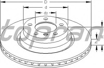 Тормозной диск COATED TOPRAN купить