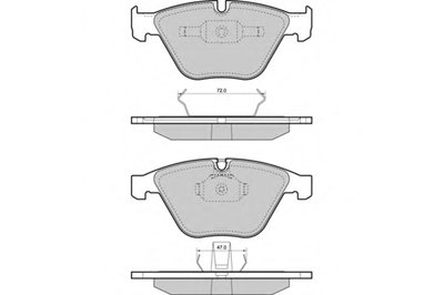 Комплект тормозных колодок, дисковый тормоз E.T.F. купить