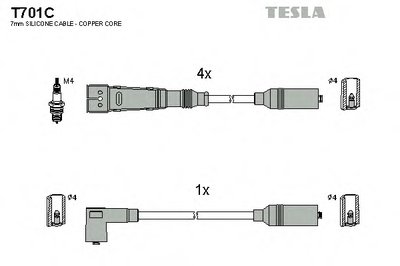 Комплект проводов зажигания original TESLA Придбати