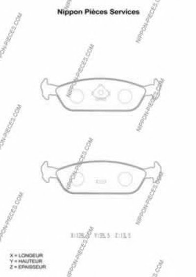 Комплект тормозных колодок, дисковый тормоз NPS купить