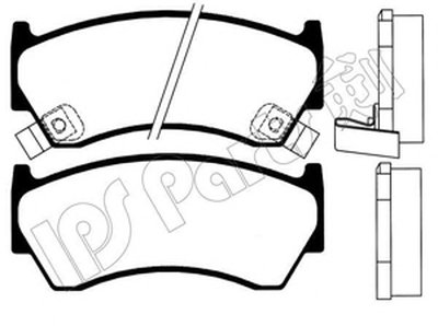 Комплект тормозных колодок, дисковый тормоз IPS Parts IPS Parts купить