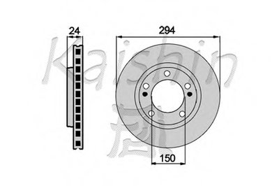 Тормозной диск KAISHIN купить