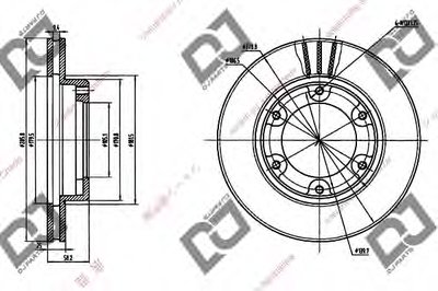 Тормозной диск DJ PARTS купить