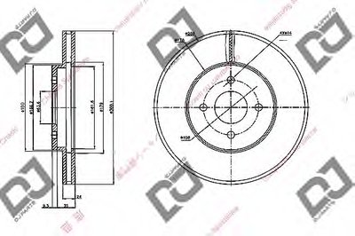 Тормозной диск DJ PARTS купить