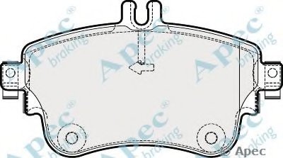 Комплект тормозных колодок, дисковый тормоз APEC braking купить