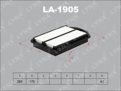 Воздушный фильтр LYNXauto купить