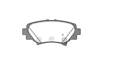 Комплект тормозных колодок, дисковый тормоз ADVANCE OPEN PARTS купить