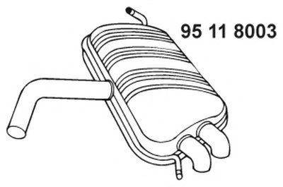 Глушитель выхлопных газов конечный EBERSPÄCHER купить