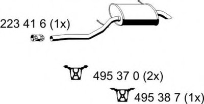 Глушитель выхлопных газов конечный ERNST купить