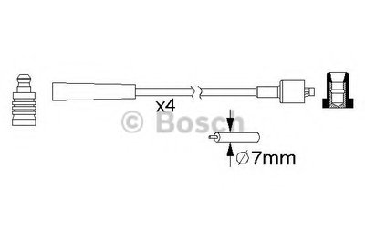 Комплект проводов зажигания BOSCH купить