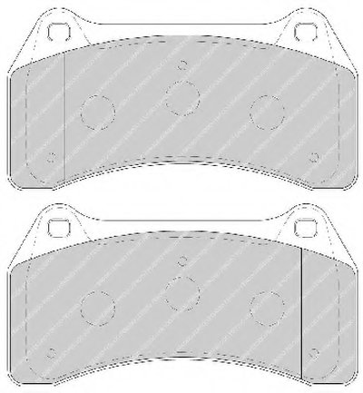 Комплект тормозных колодок, дисковый тормоз PREMIER FERODO купить