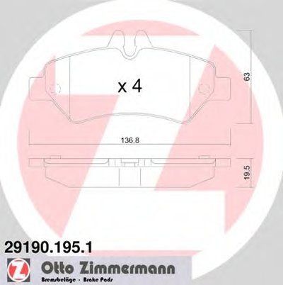Колодки тормозные (задние) MB Sprinter 209-319 CDI/VW Crafter 30-35 06-
