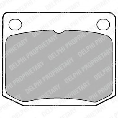 Комплект тормозных колодок, дисковый тормоз DELPHI купить