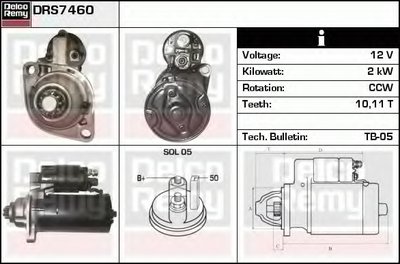 Стартер Remanufactured REMY (Light Duty) DELCO REMY купить