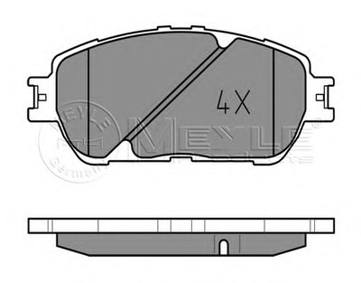 Комплект тормозных колодок, дисковый тормоз MEYLE купить