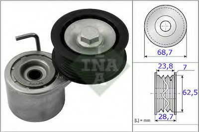 Натяжитель ремня генератора Audi A4/A5/A6/A7/A8/Q5/Q7 3.0TFSI 08-