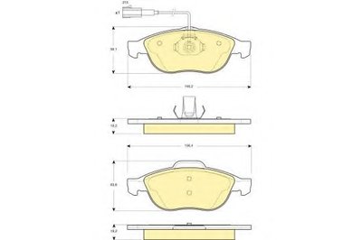 Комплект тормозных колодок, дисковый тормоз GIRLING купить