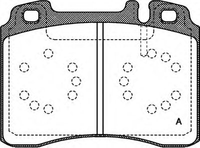 Комплект тормозных колодок, дисковый тормоз ADVANCE OPEN PARTS купить