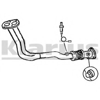 Труба выхлопного газа KLARIUS купить