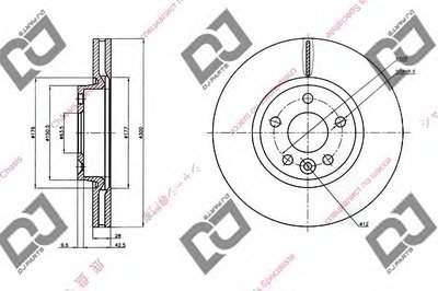 Тормозной диск DJ PARTS купить