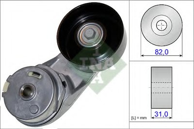 Натяжитель ремня генератора Opel Insignia A 2.0Turbo 14-17, (+AC)