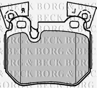 Комплект тормозных колодок, дисковый тормоз BORG & BECK купить