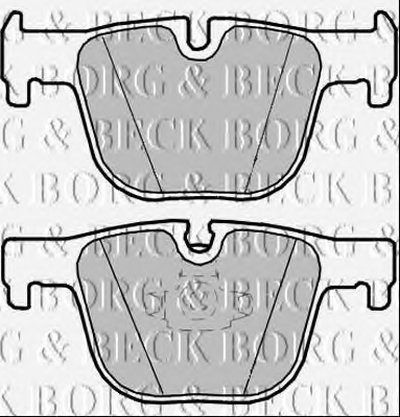 Комплект тормозных колодок, дисковый тормоз BORG & BECK купить