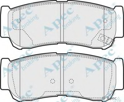 Комплект тормозных колодок, дисковый тормоз APEC braking купить