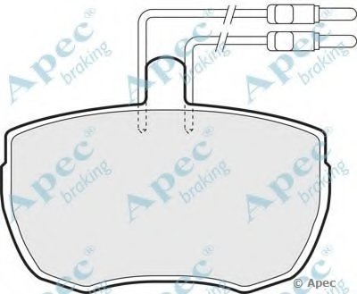 Комплект тормозных колодок, дисковый тормоз APEC braking купить