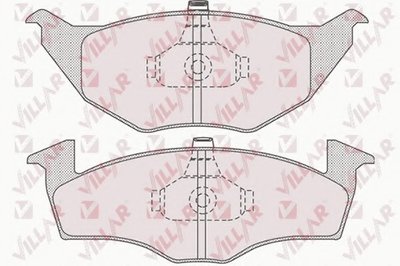Комплект тормозных колодок, дисковый тормоз VILLAR купить